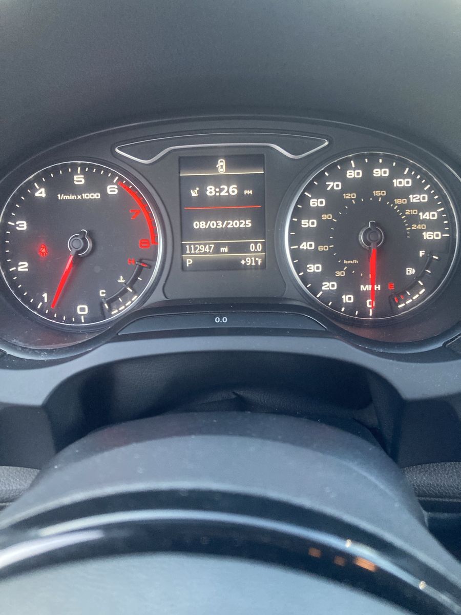 2015 Audi A3 Sedan - 112k Miles, Black Leather Interior, Bluetooth Audio, Sunroof