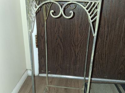 30"×11"×11" Steal brass plated night stand