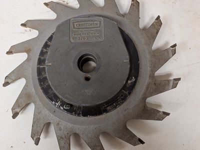 Vintage Craftsman Adjustable Dado Blade Set 4600 Max RPM Woodworking Tool
