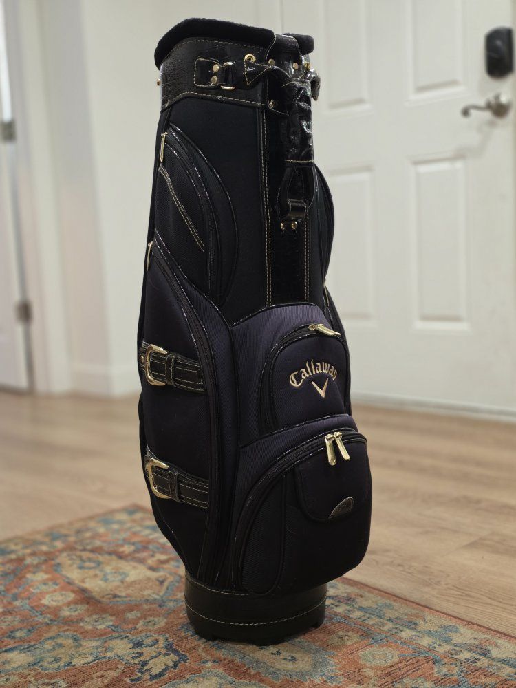 Callaway Women's LE 10 Premium Cart Golf Bag Black/Gold Excellent Condition