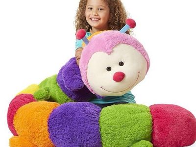Toys R Us Multicolored Stuffed Caterpillar