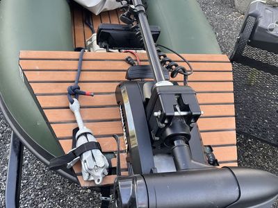 Airskiff 13ft Boat with Minn Kota Trolling Motor and custom Trailer
