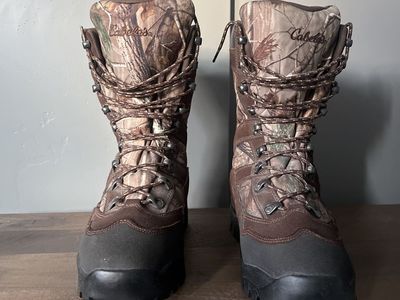 Cabela's Camo Hunting Boots - Men's Size Unknown, Brown/Green