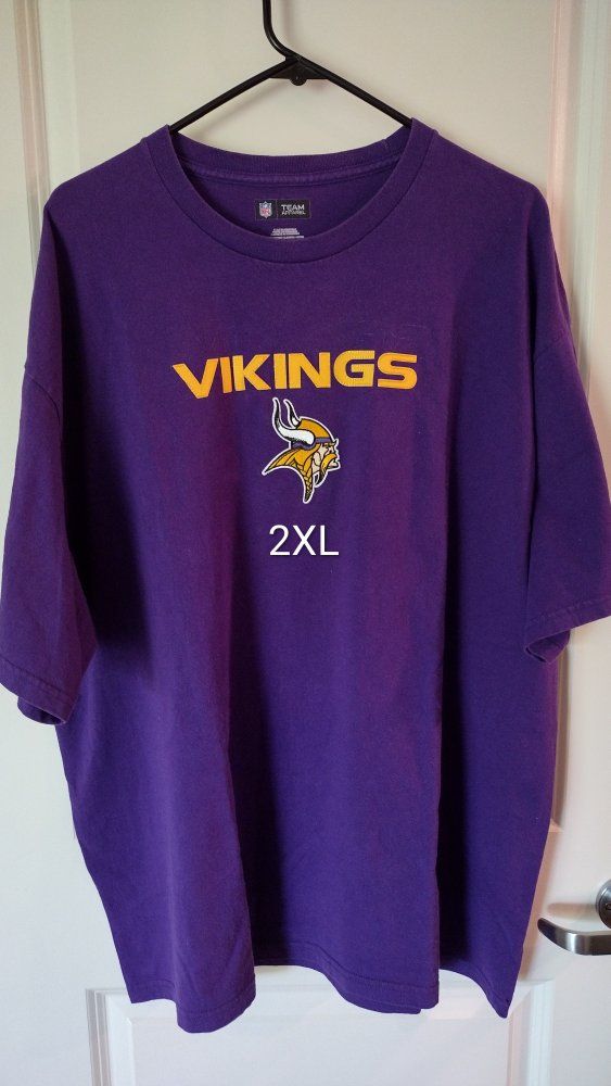 NFL Minnesota Vikings Purple T-Shirt - Men's 2XL Short Sleeve