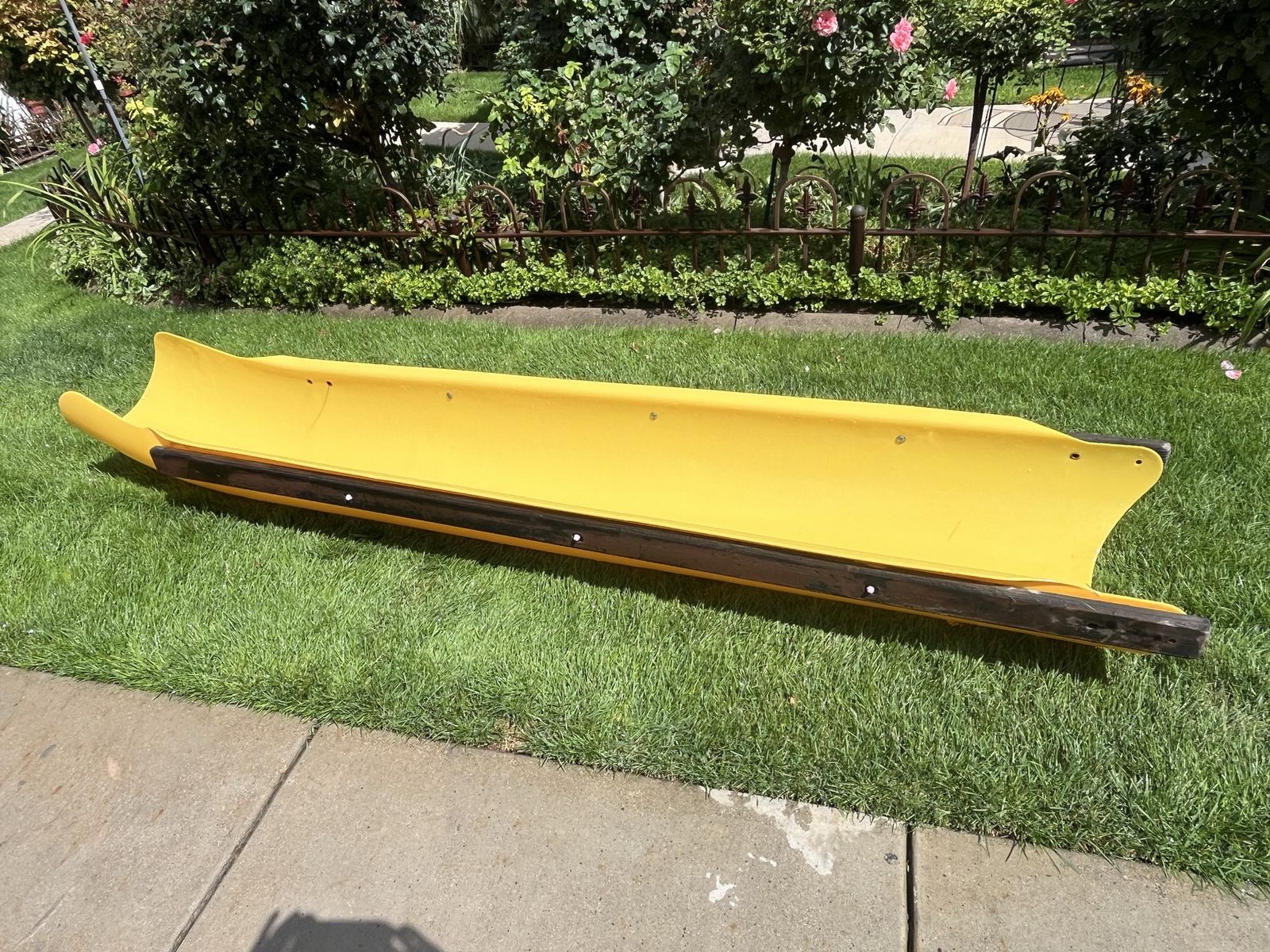 10’ long yellow swingset slide 10 foot