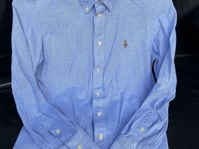 Polo Ralph Lauren Women's L Knit Oxford Shirt – Harbor Island Blue