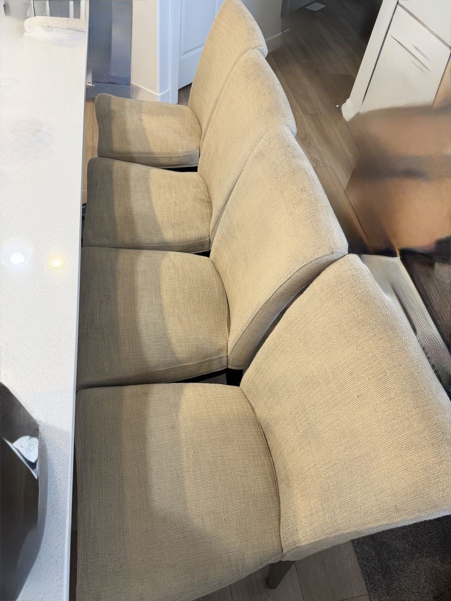 4 Beige High Counter Chairs