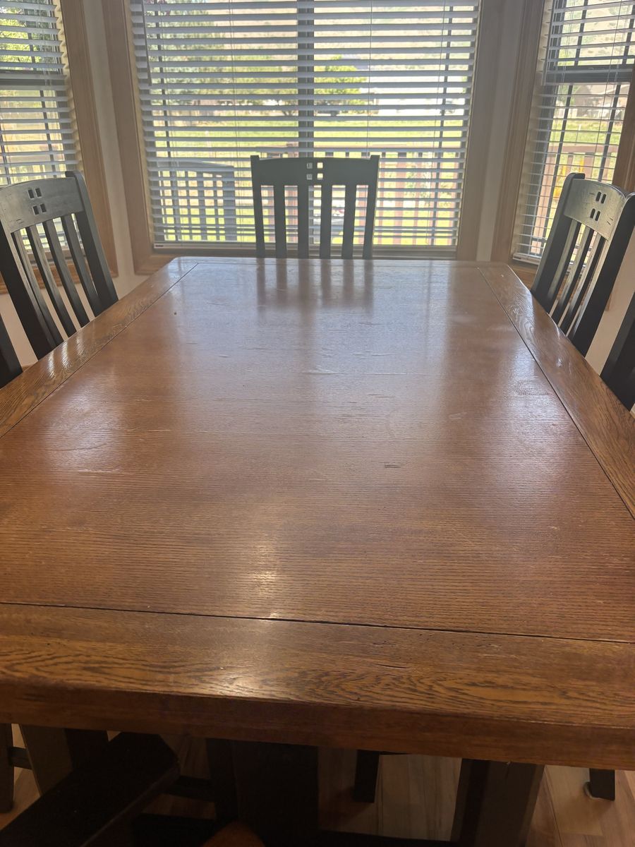 Hardwood kitchen table