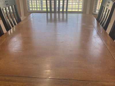 Hardwood kitchen table