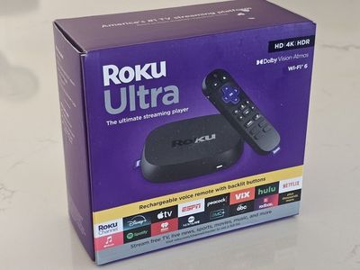 New Roku Ultra 4K HDR Streaming Player with Voice Remote