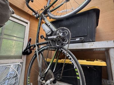 Raleigh Road Bike - Black and Green Adult Bicycle