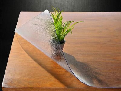 Frosted PVC Table Cover Protector 60 x 96 Inch 1.5mm Thick