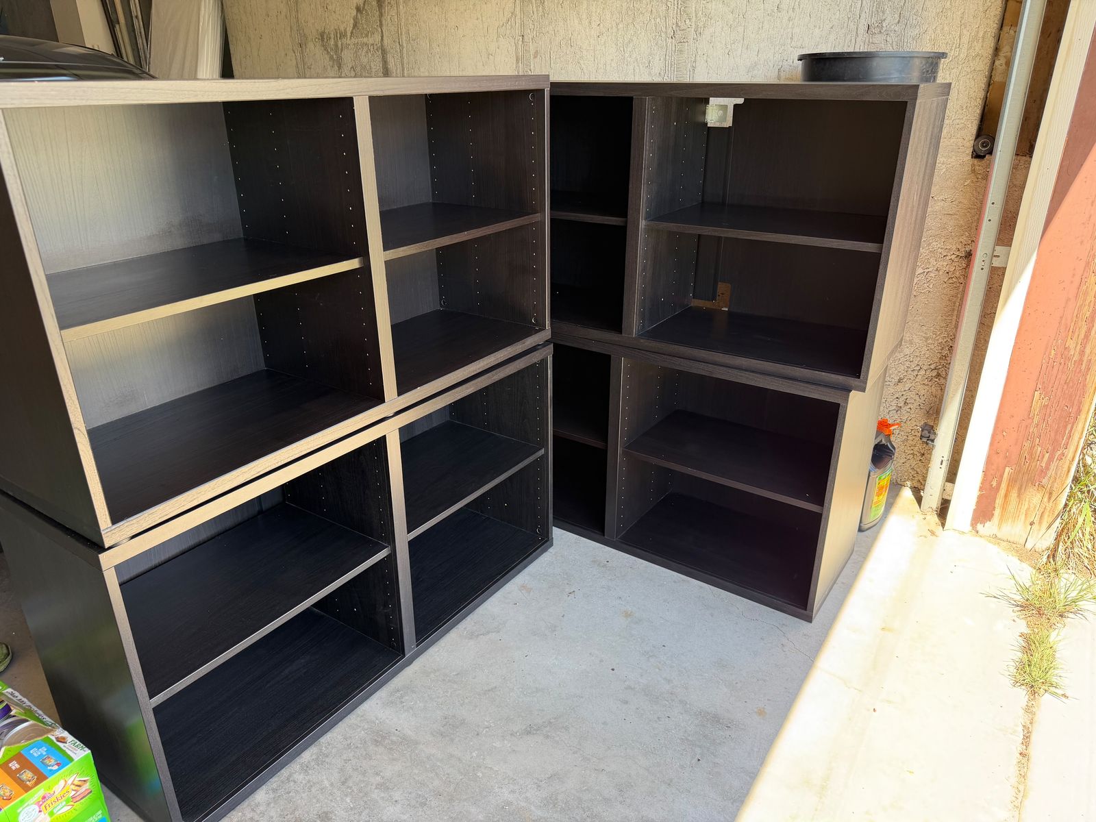 Bookshelves / entertainment centers