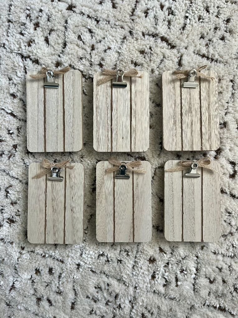 Small Rustic Clipboard Frames