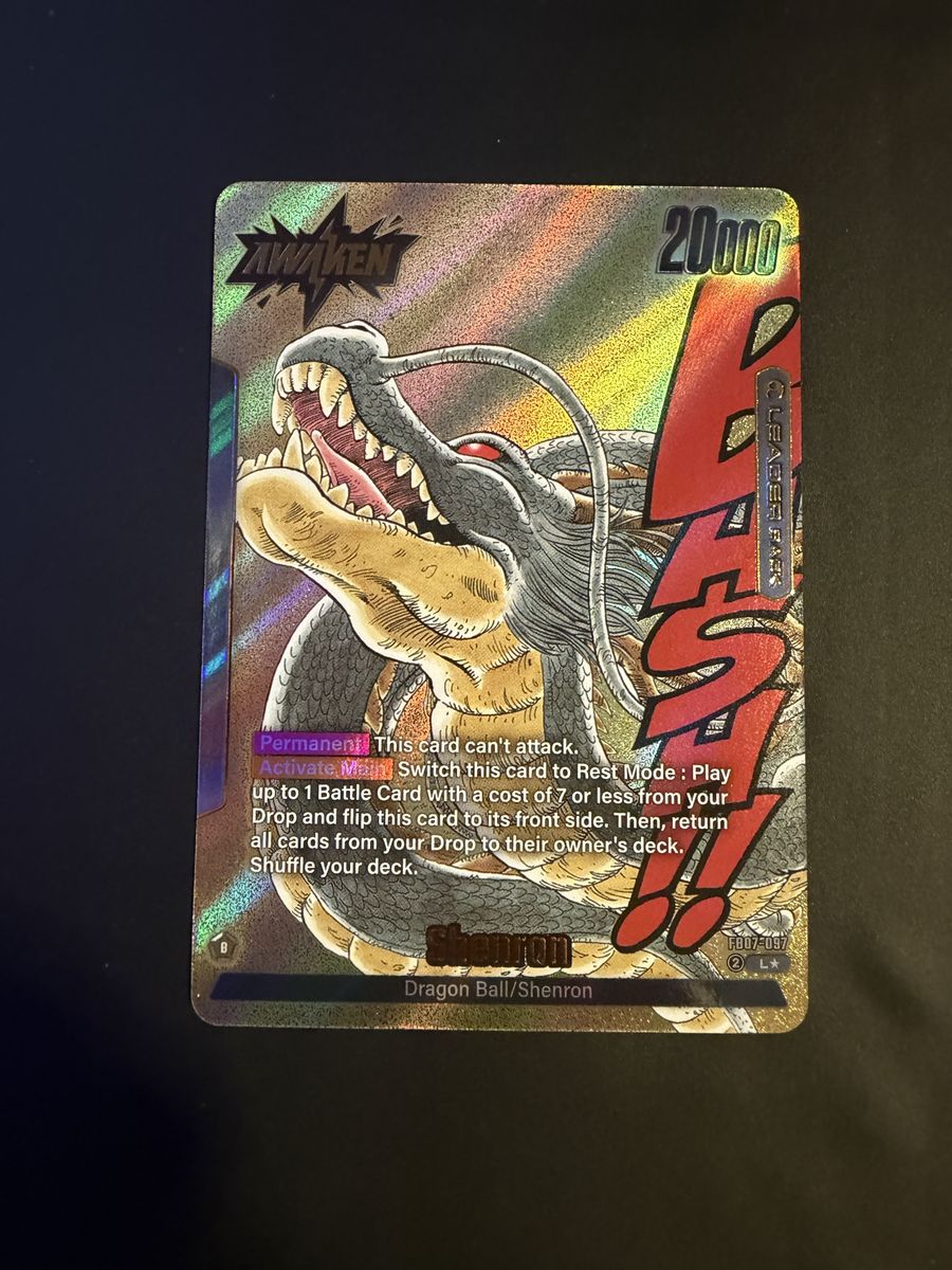 Dragon ball Shenron Leader Gold card