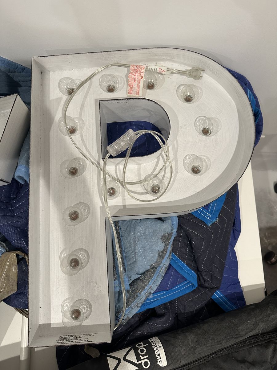 Play Room Letters/table And chairs