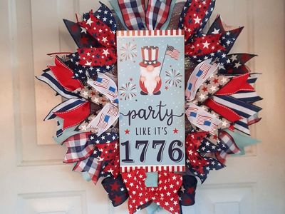 Patriotic Gnome wreath