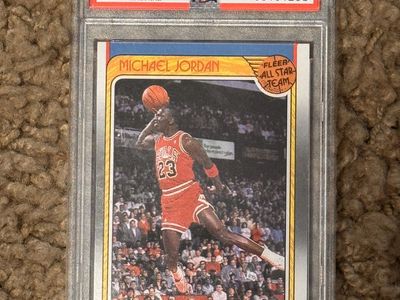 1988 FLEER ALL-STAR #120 MICHAEL JORDAN PSA 8