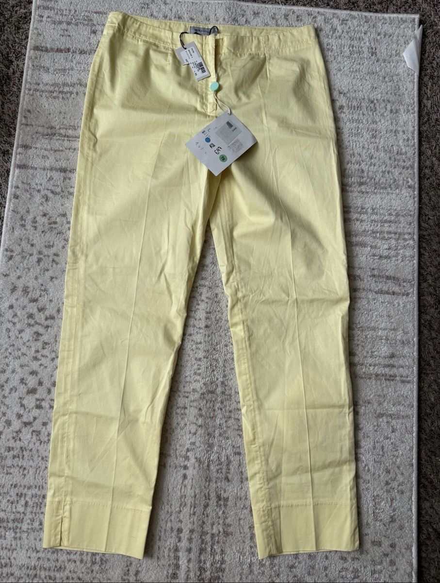 AS-IS NWT Irma Bignami size 46 cotton sunny yellow