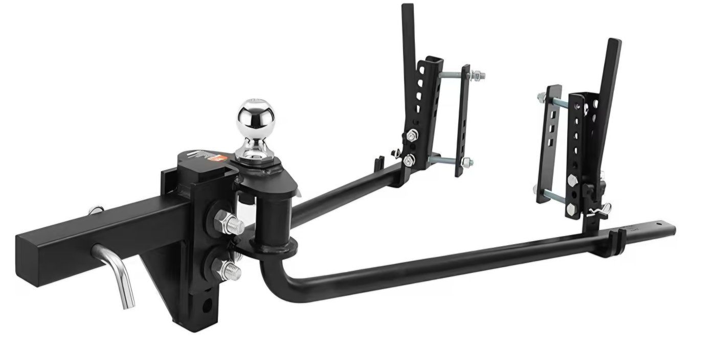 VEVOR Sway Control Weight Distribution Hitch, 1,500 lbs Capacity, Trailer Hitch Kit with 2-Inch Solid Steel Shank, 2-5/16 Inch A