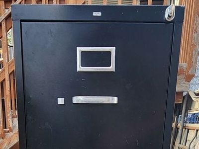 Black 4 Drawer Filing Cabinet