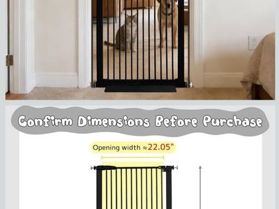 NEW Lumizone Pet / Cat Gate 61.02" Tall 30.12-34.05"W