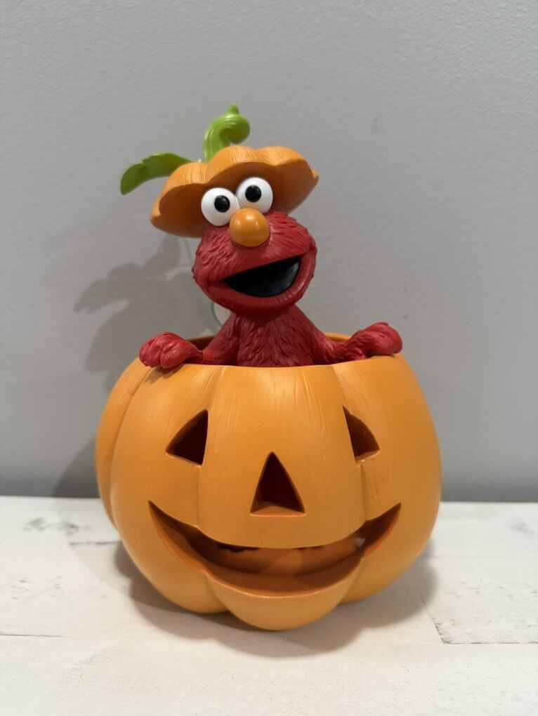 Halloween Sesame Street Elmo Inside Pumpkin