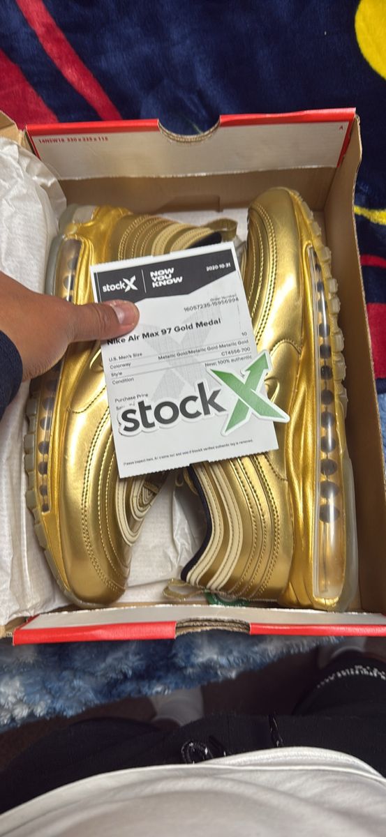 Gold air max 97 men’s shoes
