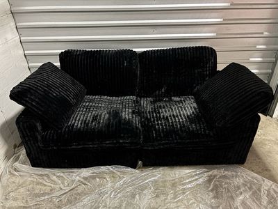 Brand New Magic Home Black Cloud Couch Corner Pieces - Pair (Fully Assembled)