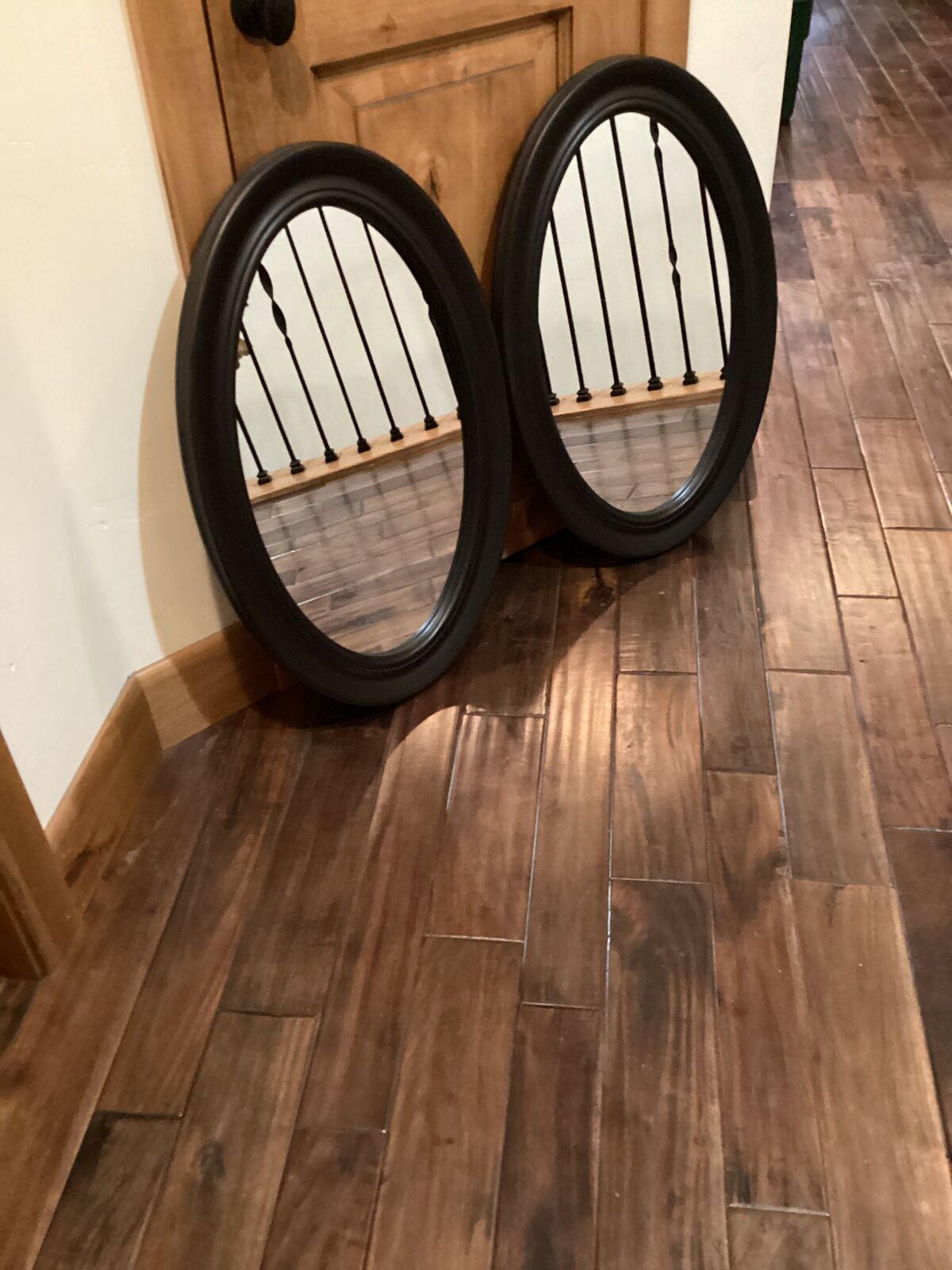 Wall Mirrors Oval Set Of 2