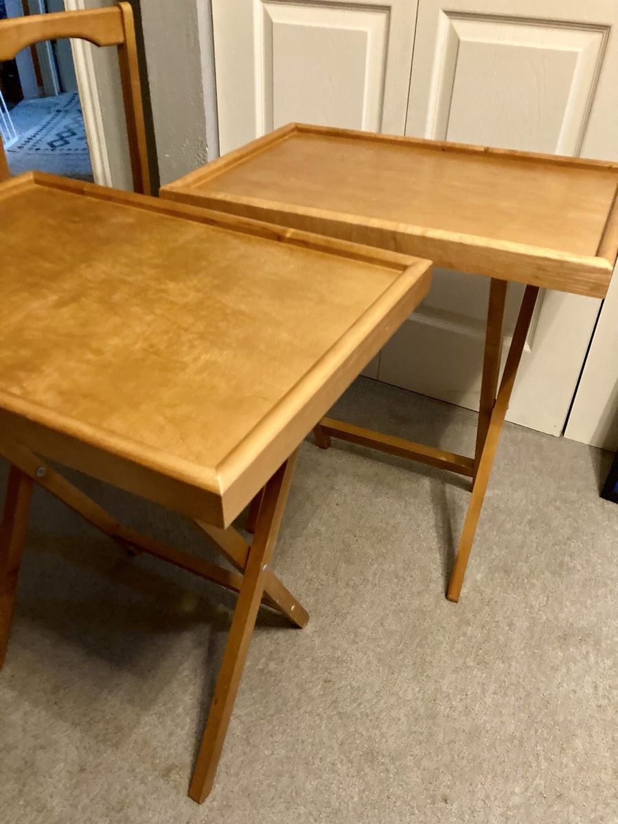 2 T.V. Trays