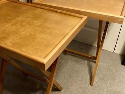 2 T.V. Trays