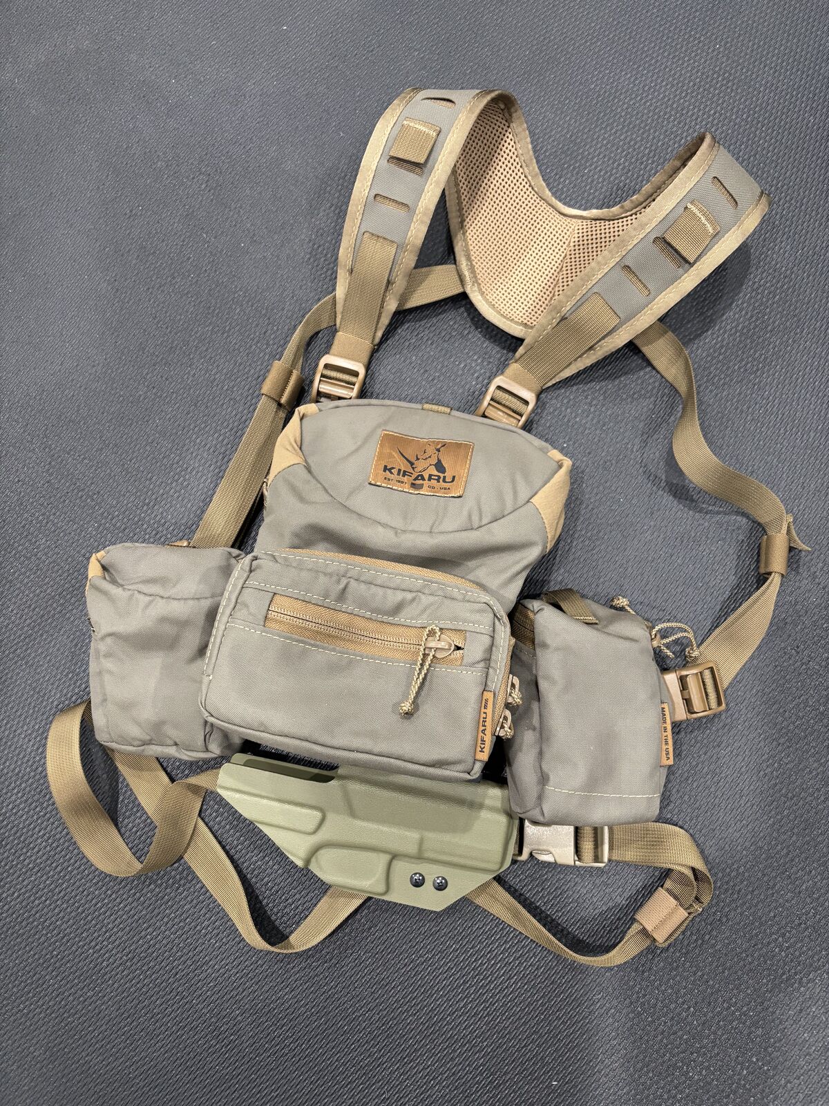 Kifaru Deluxe Bino Harness + Holster + Admin Pouch