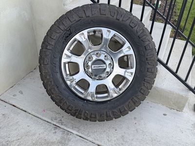 Ford F350 Rims and Tires 295/65R20 Nitto Load E