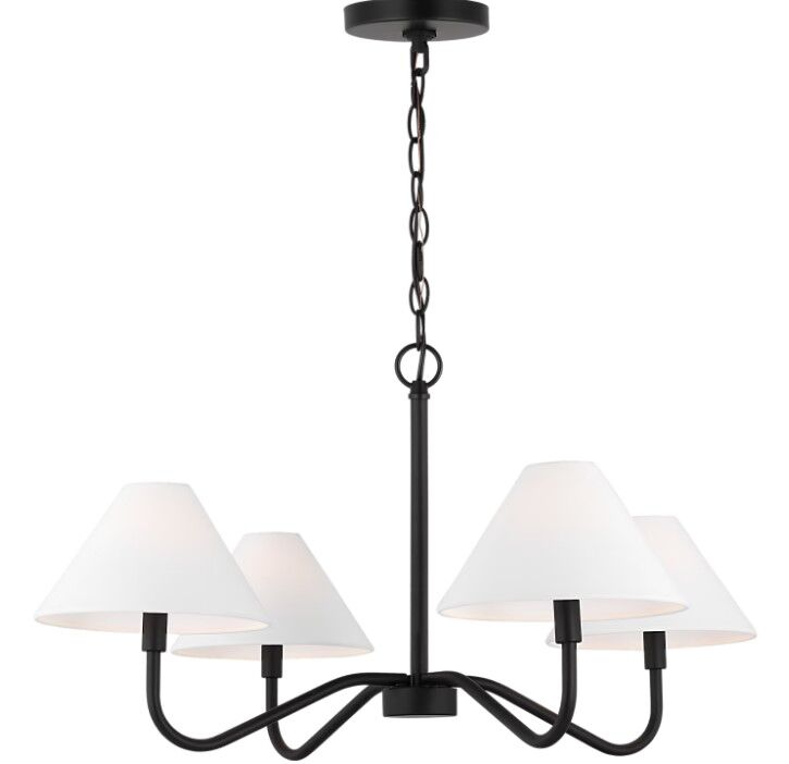 Drew & Jonathan Eldon Medium Chandelier Black & White