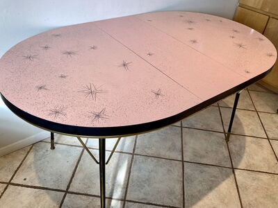 Arvin Midcentury Modern Pink Table