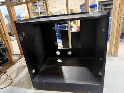 Black tv stand