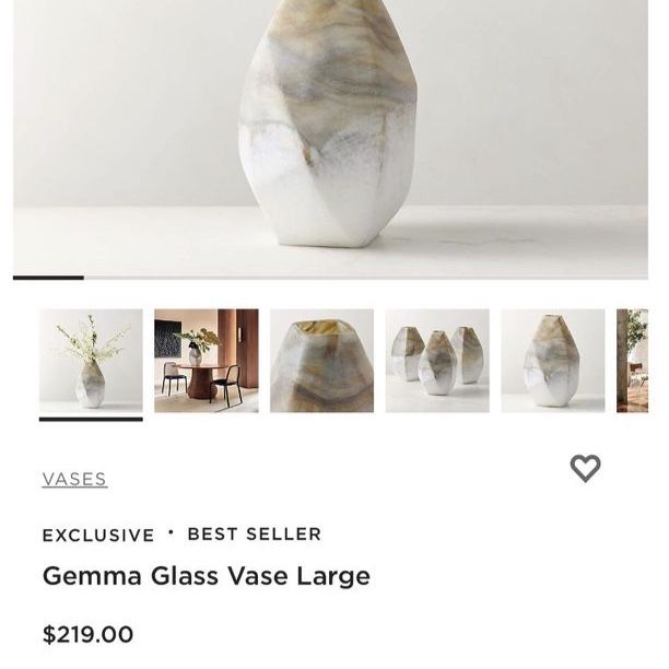 Large glass vase