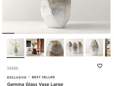 Large glass vase