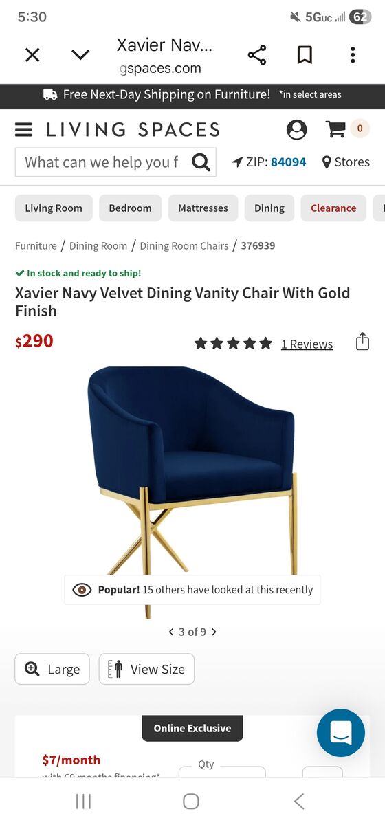 Velvet armchair set of 2