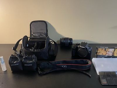 Canon EOS 3000D DSLR Camera Bundle with Lenses, Filters, Bag & Accessories