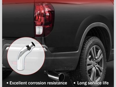 Chrome Exhaust Tail Pipe 4" Inlet 6" Outlet 23" Long Universal Excellent Corrosion Resistance
