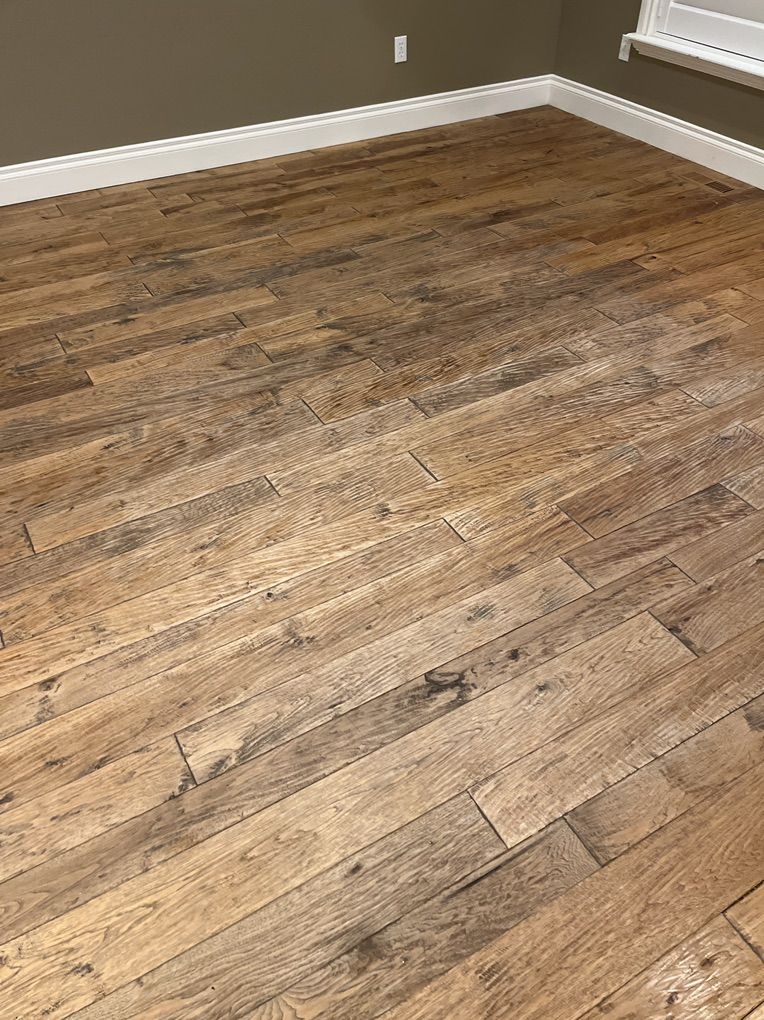 Hand scraped Oak Flooring