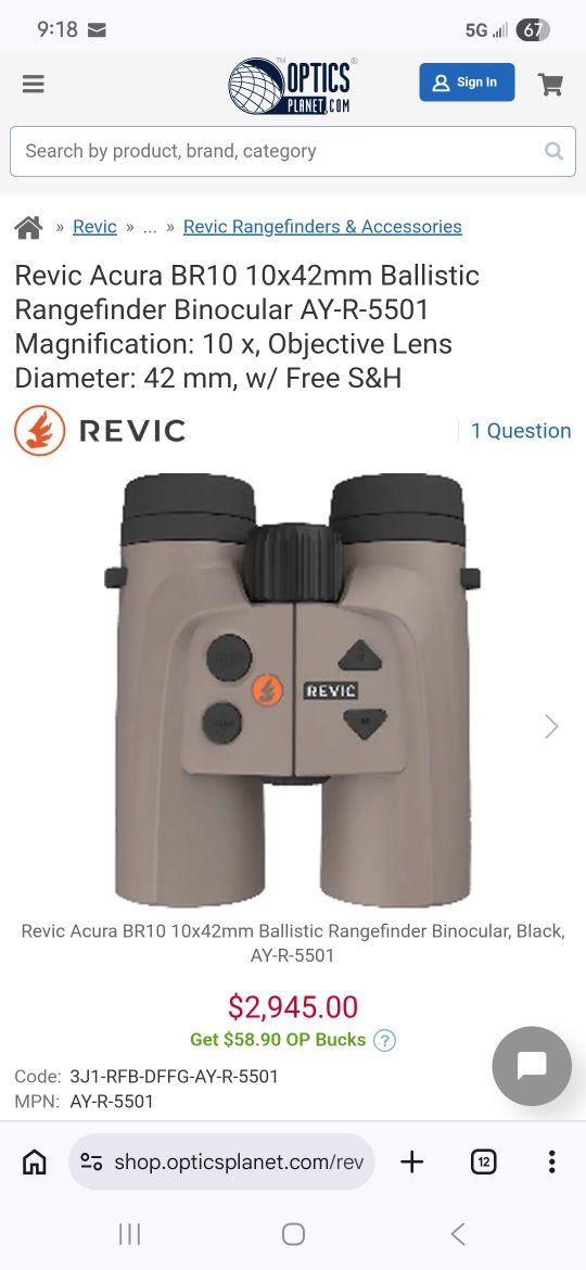 rangefinding binoculars