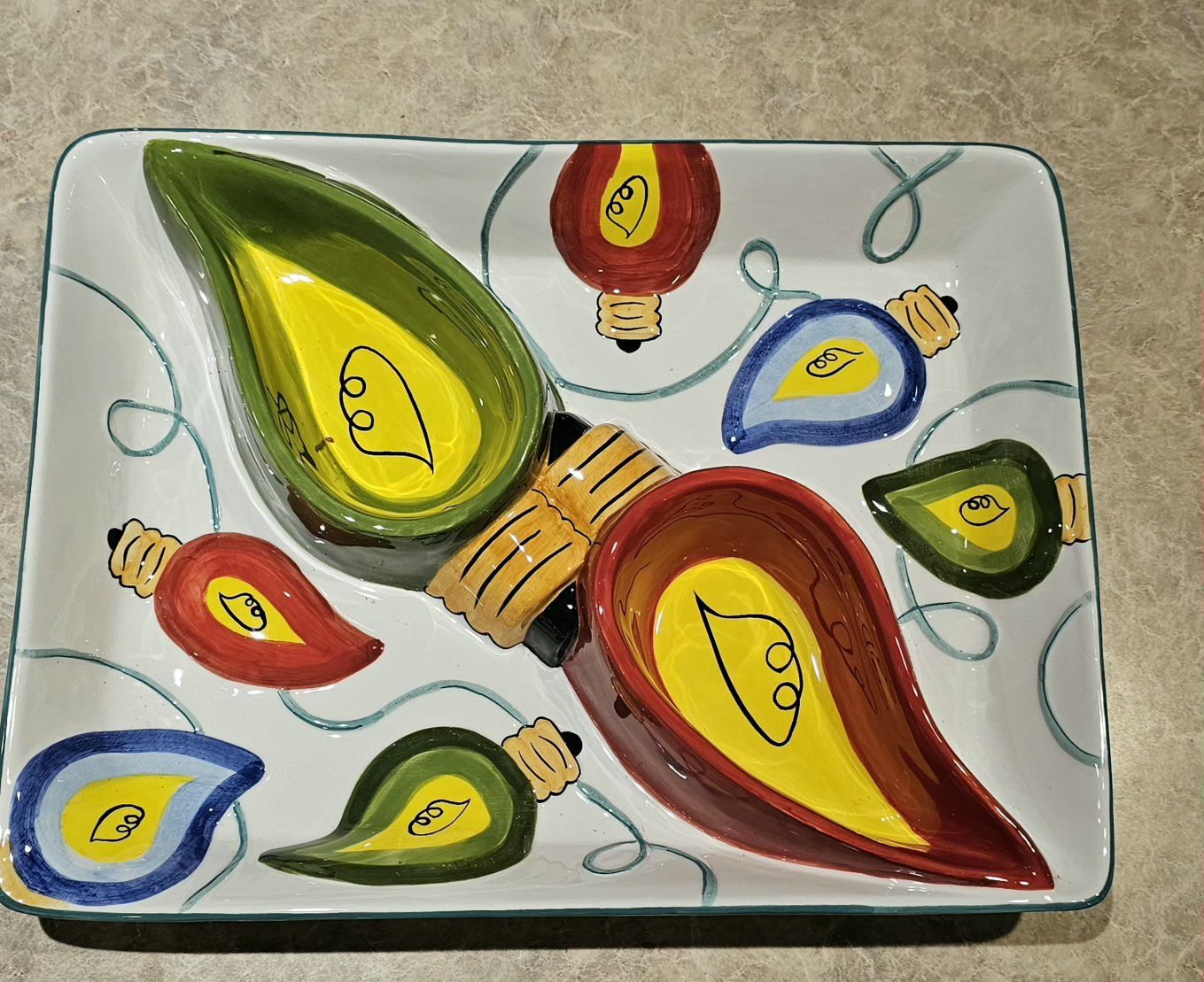 Chips, Salsa 3D Dish 15.5"×11.5"