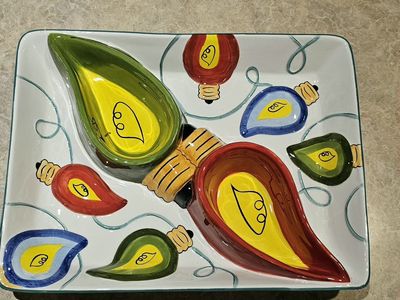 Chips, Salsa 3D Dish 15.5"×11.5"