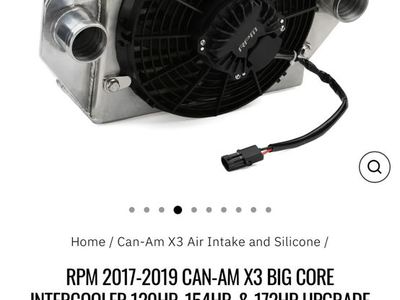 RPM Powersports Big Core Intercooler for 2017-2019 Can-Am Maverick X3