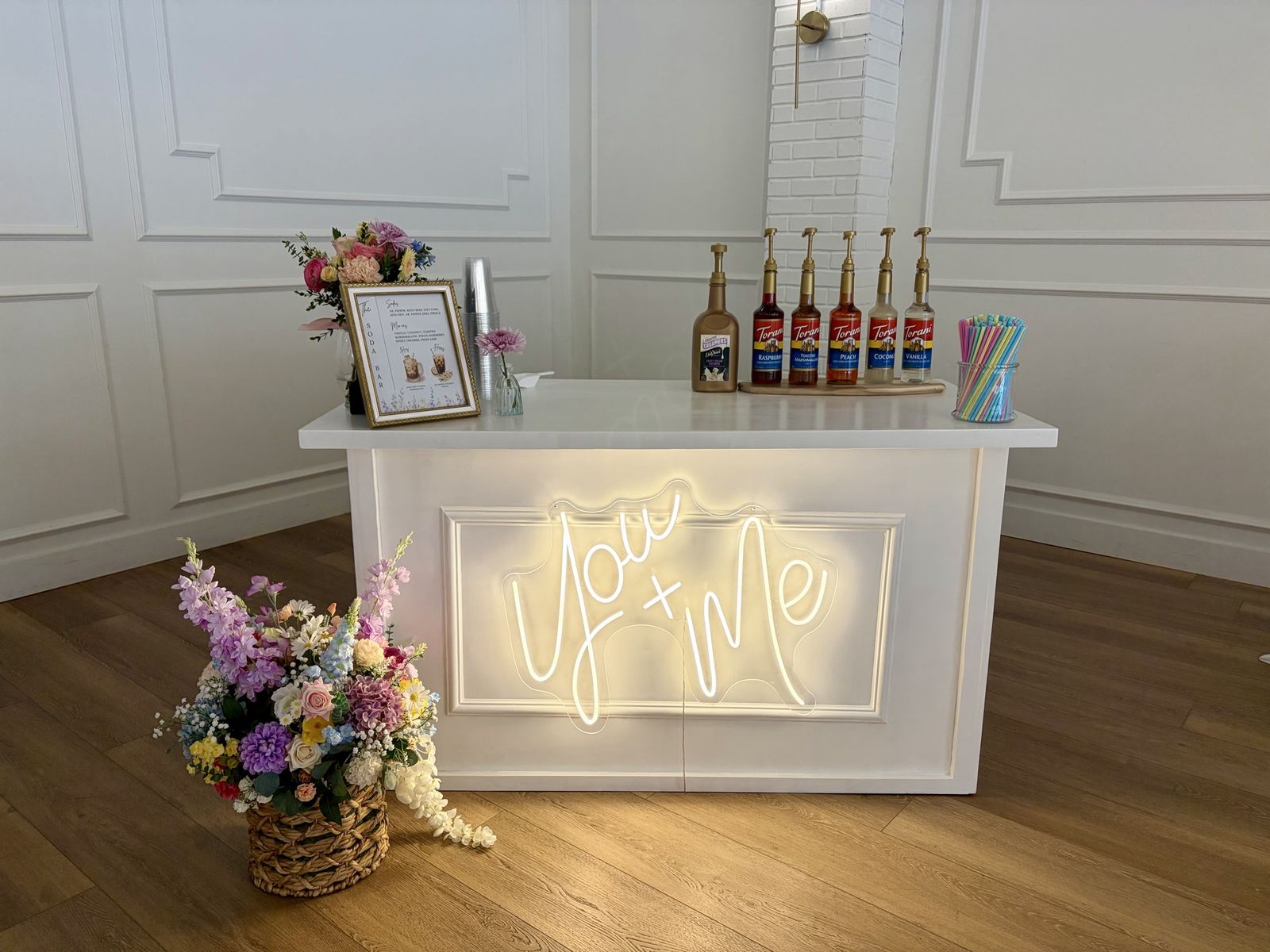 Foldable Wedding Soda Bar Rental | Beverage Station for Events & Parties