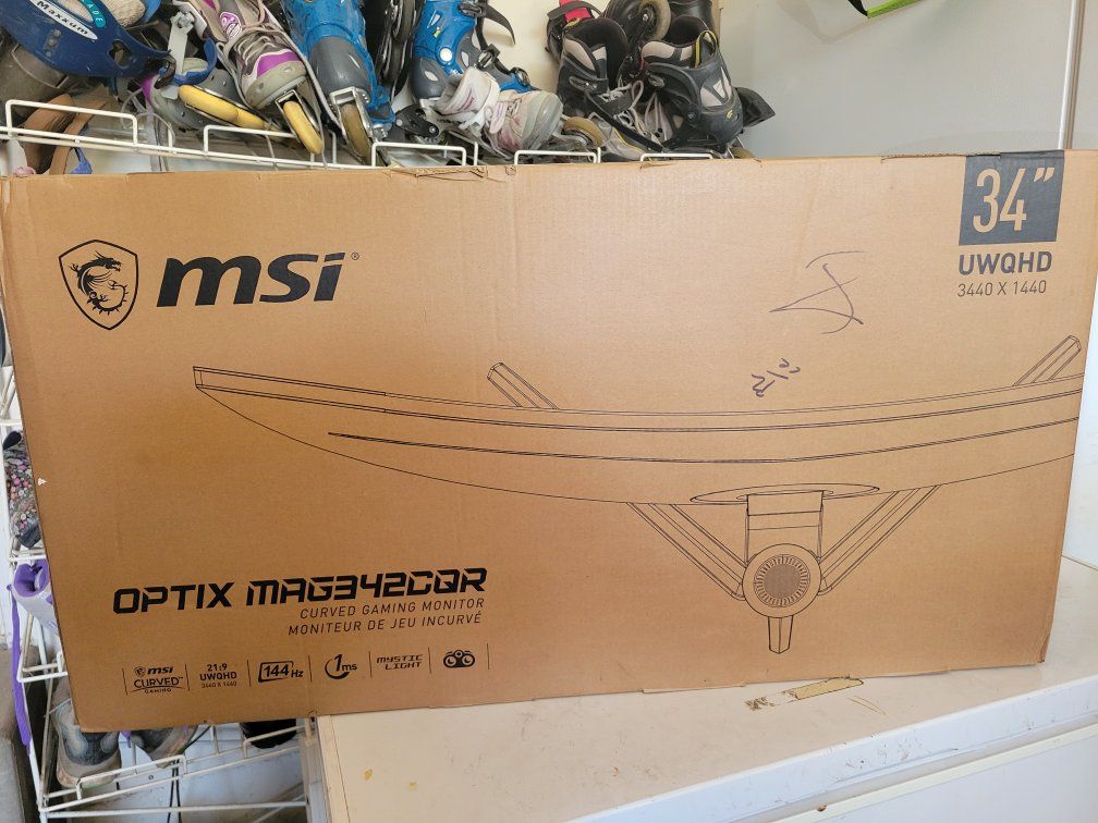 NIB 34" MSI OPTIX Curved Gaming Monitor