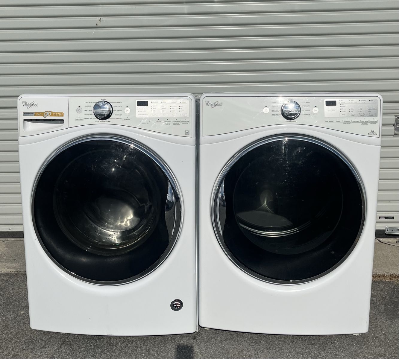 Stackable Whirlpool Electric Set With Wrinkle Control And Steam-Free Local Delivery